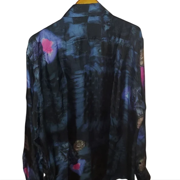 FW21 Louis Vuitton | SILK | Damier Salt | Acid / Bleach Wash | Button Up - Picture 5 of 16